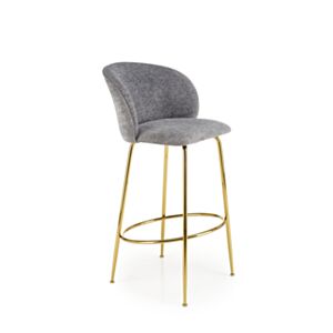 Barski stol HM H116, siv/zlat