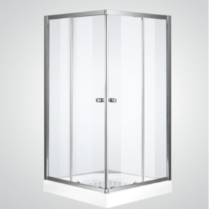 Pravokotna tuš kabina NORD BASIC 90x75x190 cm, krom profili/prozorno steklo 5 mm