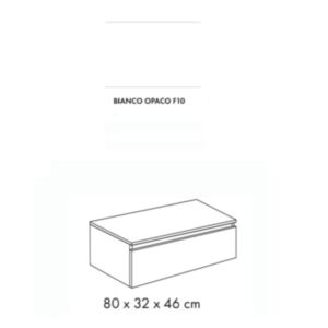 Dodatna spodnja omarica SD ALBATROS 80 cm, bela mat