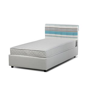 Oblazinjena postelja z vključeno vzmetnico SIMPO MIRAN SAN 120x200 cm - tekstil
