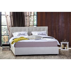 Oblazinjena postelja z vključeno vzmetnico SIMPO MIRAN SAN 140x200 cm - tekstil
