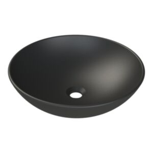 Umivalnik Cerastyle ZERO fi46 cm – črna mat